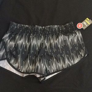 Black athletic shorts